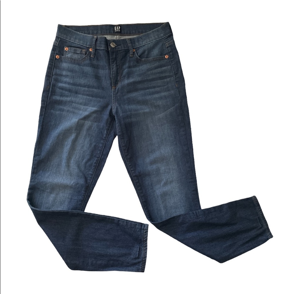 GAP Denim Mid Rise True Skinny Blue Jeans, SZ Women 27